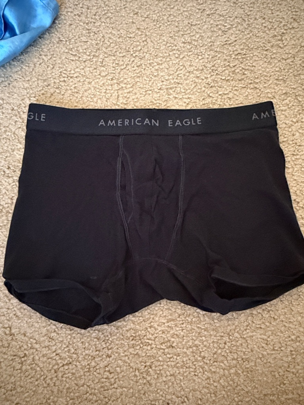 American Eagle Outfitters Black Men’s Boxer Briefs with Logo Waistband